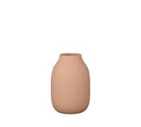 blomus Vase, Colora, Flower Vase Made of Ceramic, Amber Brown, Size S, Diameter 11 x 15 cm, Handmade