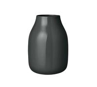 Blomus COLORA Vase Size L - Peat Shiny in Dark Grey blomus Dark Grey