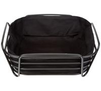 blomus - Delara 63872 Bread Basket L made of powder-coated steel, black, cotton