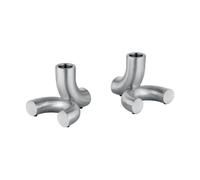 blomus Doodle candle holder 2-pack Matte stainless steel