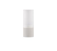 blomus Faro Lantern, Colour: Moonbeam, Elegant Tea Light Holder Made of Glass and Stainless Steel, Modern Design in Beige, for Atmospheric Lighting, Diameter 7 cm, Height 18.5 cm