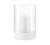 blomus | Hurricane Lantern | CALMA | Lily White | L | Glass & Powder-Coated Steel | Hurricane Lantern | Indoor & Outdoor Use | Size L