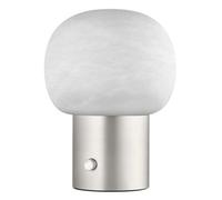 Blomus Iris Table Lamp - Alabaster Matt Stainless Steel