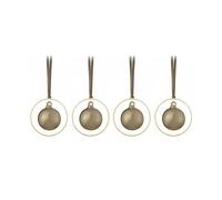 blomus KITAI Christmas bauble 8,5 cm 4-pack Coffee