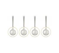 blomus KITAI Christmas bauble 8,5 cm 4-pack Smoke