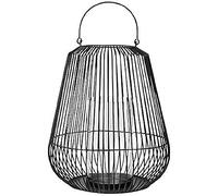 blomus Lantern-65758 Lantern Clear Glass/Steel Black Height 61.5 cm Diameter 50.5 cm