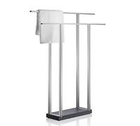 blomus MENOTO Matt Brushed Towel Rack, Stainless_Steel, Silver, 16 x 75 x 90 cm