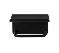 blomus Modo toilet paper holder with shelf Black