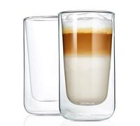 blomus Nero Insulated Latte Macciato Glasses, Clear Glass