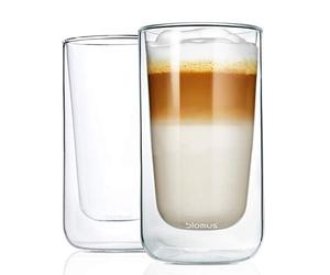 blomus Nero Insulated Latte Macciato Glasses, Clear Glass
