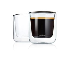 blomus Nero insulating coffee glass 2-pack Clear