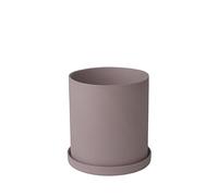 Blomus - Nona Herb Pot Size L Warm Red/Brown Tone, Elegant Home Accessory, Colour Bark 66519