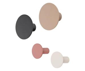 Blomus Ponto Set Of 4 Round Wall Hooks - Multicoloured