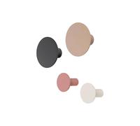 Blomus Ponto Set of 4 Round Wall Hooks - Multicoloured blomus Multicolor