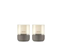 blomus Calma lantern Ø7 cm 2-pack Burned Metal-metallic finish
