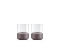 Blomus Set of 2 CALMA Lantern Size XS - Cedar Wood in Brown blomus Brown