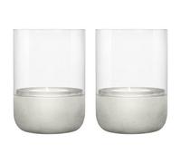 Blomus Set Of 2 Calma Tealight Holder Extra Small - Grey, Grey