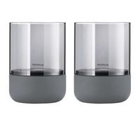 Blomus Set Of 2 Calma Tealight Holder Extra Small - Steel Grey