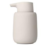 blomus Soap Dispenser, Ceramic, plastic, silicone, Moonbeam, H 14 cm, T 9,5 cm, Ø 8,5, V 0,25 l