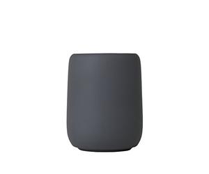 blomus -SONO 69041 Ceramic Toothbrush Holder with Space for Toothbrush and Toothpaste, Soft Touch, Exclusive Bathroom Accessory (H x W x D): 11 x 8.5 x 8.5 cm