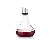 Blomus Stainless Steel Alpha Glass Wine Decanting Carafe, Silver/Transparent/Black