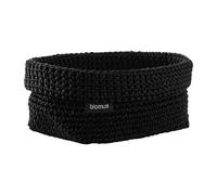 blomus Tela textile basket L 12x20 cm Black
