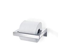 Blomus Toilet Paper Holder, Polished, Silver, Anthracite, H 5 cm, B 17 cm, T 14 cm