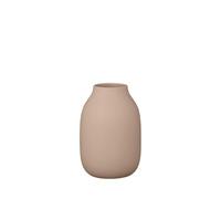 blomus Vase, Colora, Ceramic Flower Vase, Indian Tan Colour, Size S, Diameter 11 x 15 cm, Handmade