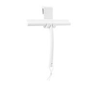 blomus VIPO Shower Squeegee with Holder, 24 cm Wide, Silicone Squeegee for Shower, Bathroom, Window Squeegee, Windscreen Squeegee, White