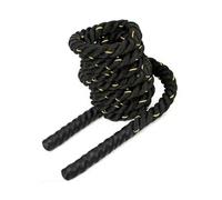 BLOMZA Battle Rope 27mm x 5.7m Heavy Duty Exercise Rope Poly Dac Battling Rope for Home Gym Fitness Training Workout Rope with Heat Shrink Handles for Strength Cardio Yellow