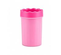 BLOMZA Dog Paw Cleaner Medium, Pink Portable Paw Washer Cup with Soft Silicone Bristles, Pet Foot Cleaning Tool for Muddy Paws After Walks, Travel and Home Use (Medium)