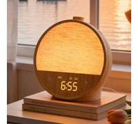 blonbar Daylight Alarm Clock, Light Alarm Clock with Sunrise, Bedside Lamps with 10 Natural Sounds & 10 White Sounds, Table Lamp with RGB Mood Night Light, Gentle Alarm Clock for Bedroom & Children's