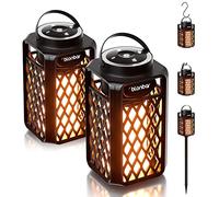blonbar Led Flame Speaker,Outdoor Bluetooth Speaker with Torch Atmosphere,10W Outdoor Portable Stereo Speaker,IP65 Waterproof Torch Lights for Patio Home Decor,Ideal for Men Women Couples Dads Moms