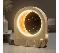 blonbar Sunrise Alarm Clock, Wake-up Light,Touch Lamp Night Light with Meteor Light, Stepless Dimmable Bedside Lamp, 10 Natural Sounds,Suitable for Family, Friends, and Children
