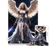 Blond Archangel 1000 Piece Jigsaw Puzzles for Adults Jigsaw Focus Enhance Leisure Pleasure Smooth Cut Cozy Xmas Gift (38x26cm)