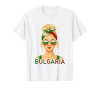 Blond Bulgarian Girl Bulgaria Flag Bulgarian Girlfriend Wife T-Shirt
