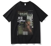 Blond Frank Ocean Hip Hop Tshirt Summer Men Women Fashion Loose T-Shirt Short Sleeve Regular Men's Cotton T Shirt Tops Black XXL