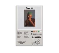 Blond Frank OceanArtist Album Cover Poster Canvas Painting Poster Oil Painting Print Poster Art Album Home Painting Living Room Decoration Canvas Art Deco Wall Decoration16x24inch(40x60cm) Unframe-sty