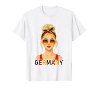 Blond German Girl Germany Flag German Girlfriend Wife T-Shirt