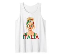 Blond Italian Girl Italy Flag Italia Italian Girlfriend Wife Tank Top