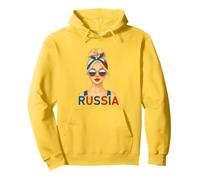 Blond Russian Girl Russia Flag Russian Girlfriend Wife Pullover Hoodie