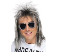 Blonde 80s Mullet Wig Adults Retro Mullet Fancy Dress Accessory