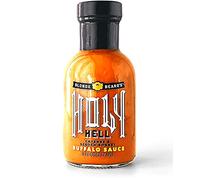 Blonde Beard's Buffalo Sauce - Holy Hell (Extra Hot) - Gourmet, Award Winning Sauce With Scotch Bonnet Peppers - Made With Real Butter - Great On Chicken Wings - Gluten Free, All Natural 237ml