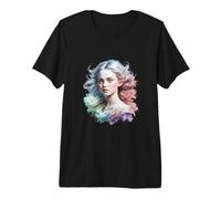 Blonde Beautiful Woman Vintage Style Premium T-Shirt