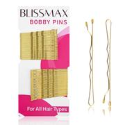Blonde Bobby Pins 50 Pcs, 5cm Long Hair Grips, Thicker & Strong Pins for All Hair Types - Golden Hair Pins for Hair Styling Makeup Weddings and more……