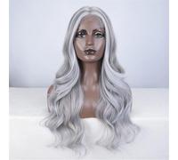 Blonde Body Wave Synthetic Lace Front Wigs For Women 26 Inch Highlight Natural Hairline Heat Fiber Wig
