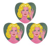 Blonde Car Air Freshener, 3 Pcs Love form Hanging Air Freshener Cards, Long Lasting Fragrance Scented Cards for Car, Home, Office Gray-style