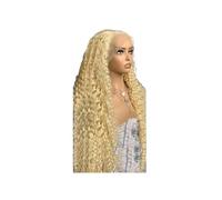 Blonde Lace Front Wig Human Hair Deep Wave Wig 180% Density 13x4 HD Lace Frontal Wig for Women Adds Volume(18inch)