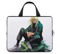 Blonde Male and Snake Laptop Sleeve Ultra-Thin, Lightweight & Waterproof 10inch Laptop Bags, Durable Neoprene Material, Portable Protective Computer Bag with Hand Strap