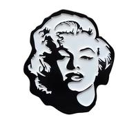Blonde Marilyn Monroe Enamel Lapel Brooch Metal Clothing, Normal, Non-precious metal